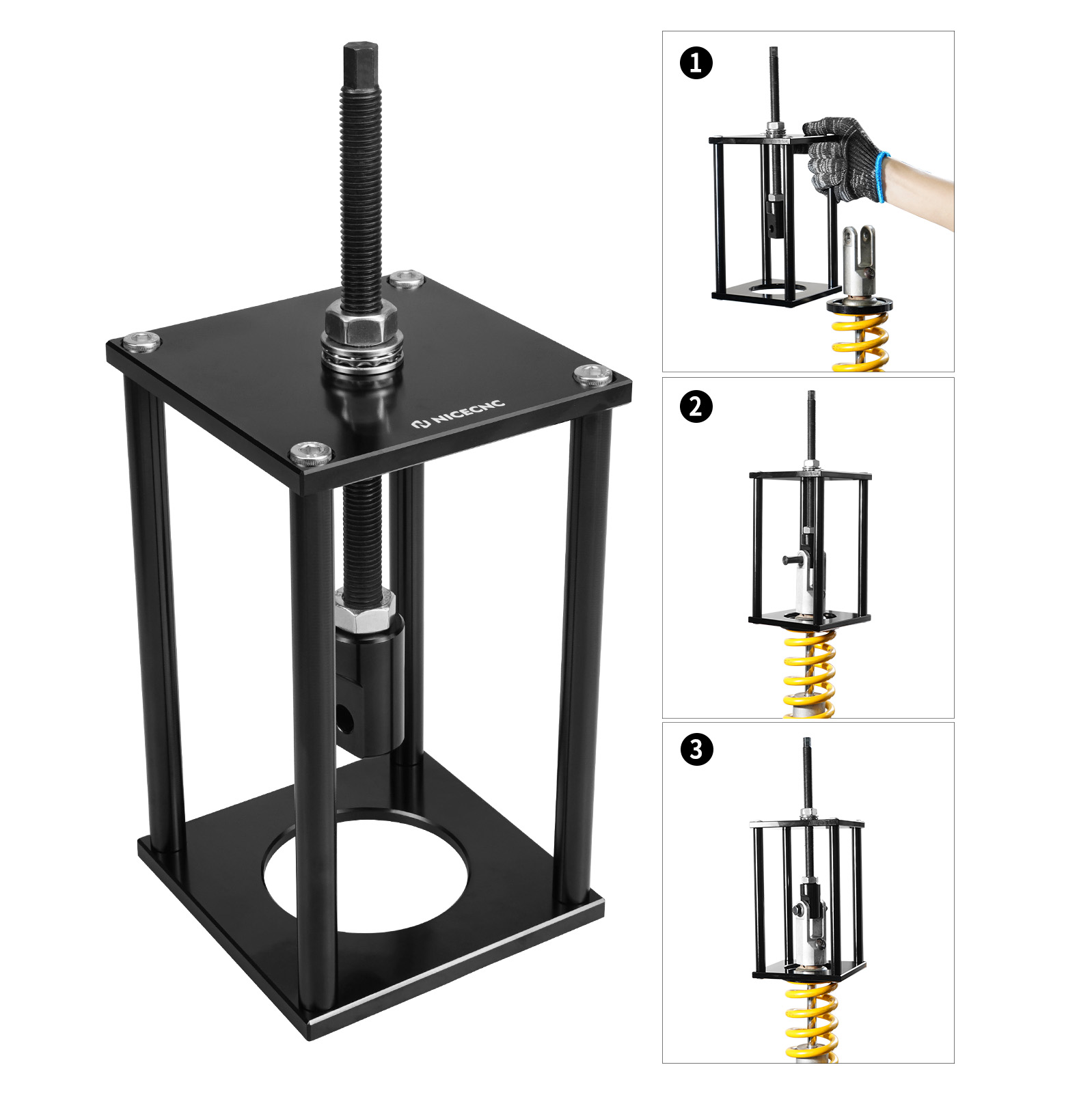 Spring Compressor Tool - Alat Kompresor Pegas Kejut Suspensi 60Mm