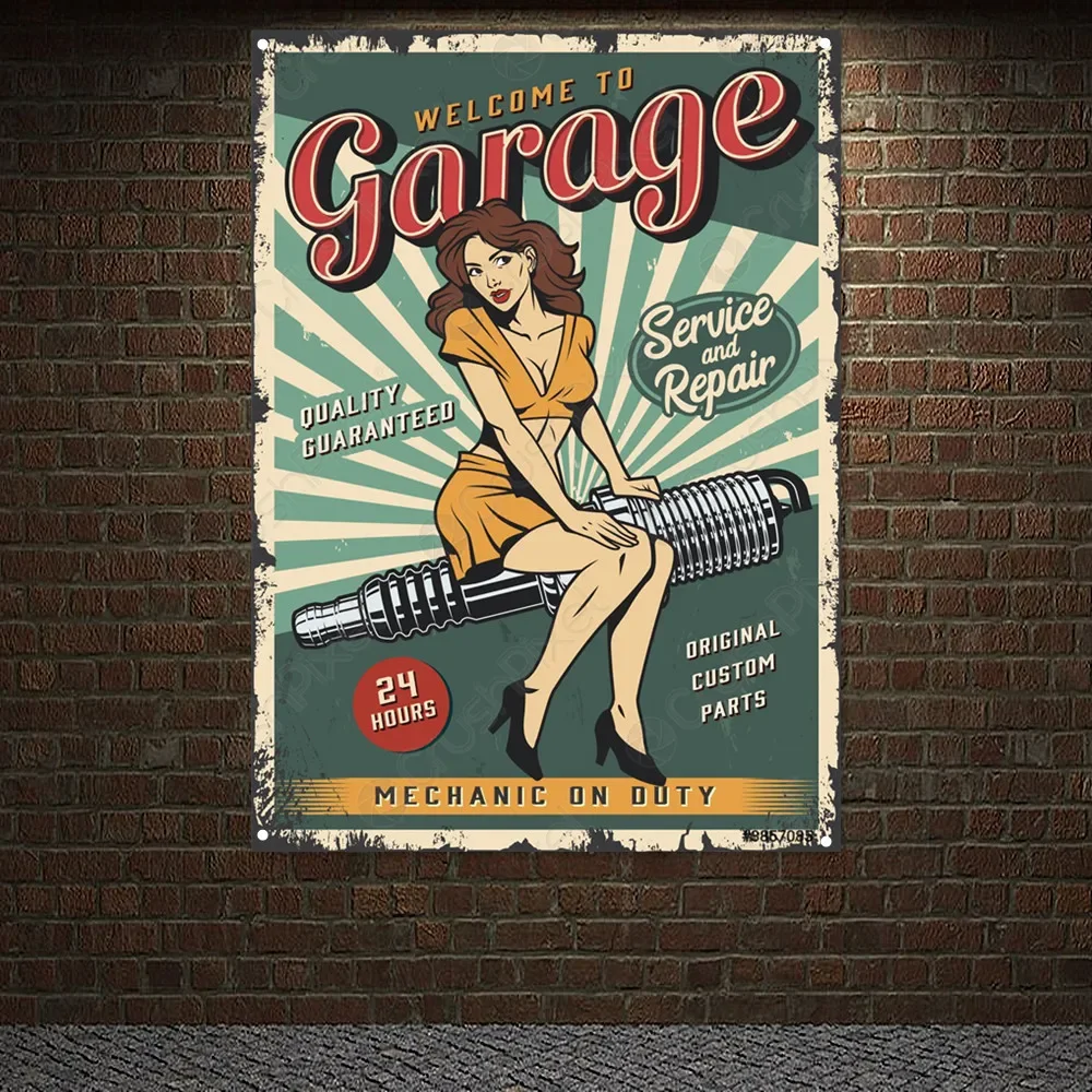 Auto Repair Shop Banners - Selamat datang di garasi Auto perbaikan