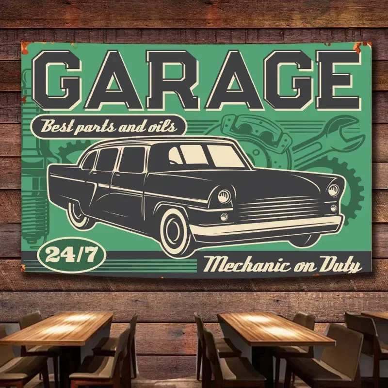 Auto Repair Shop Banners - Poster Bendera Lukisan Dinding Servis &