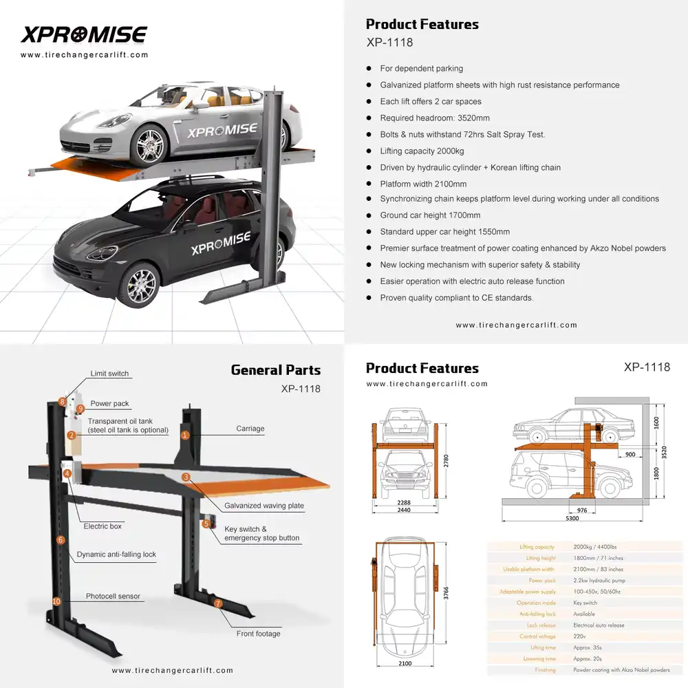 Sistem Lift Parkir Mobil Dua T - Auto Repair Shop Design ulasan dan harga