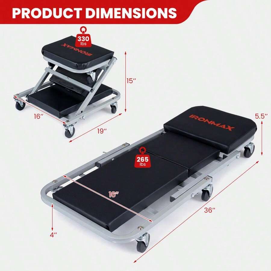 Kursi Mekanik 2-in-1 36 Inci d - Auto Repair Shop Design ulasan dan harga
