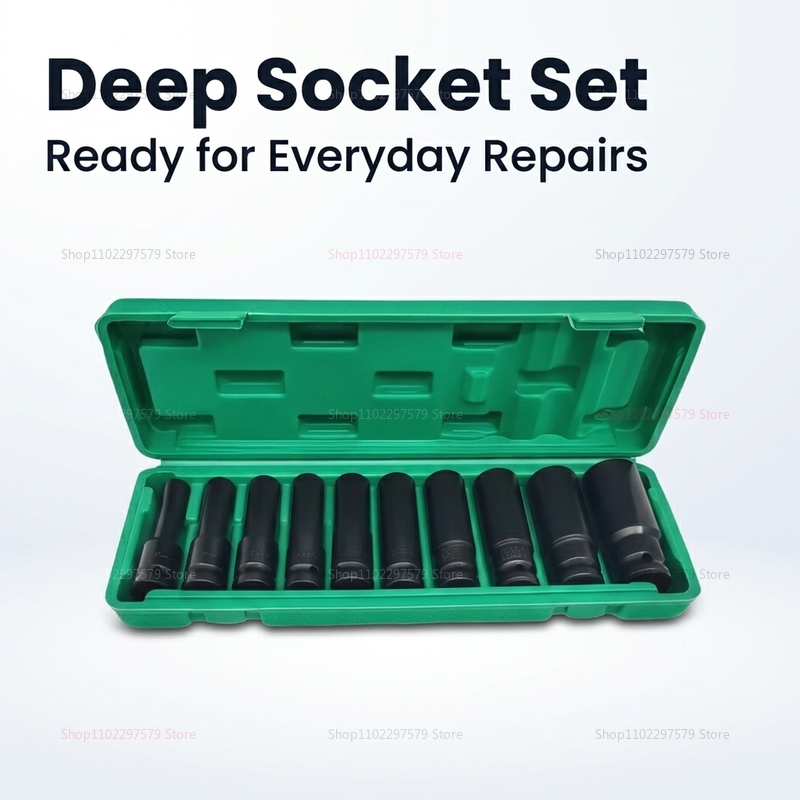 10pcs Set Kunci Soket 8-24mm A - Spark Plug Socket Set ulasan dan harga